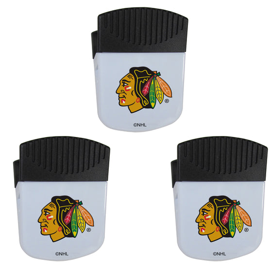 Chicago Blackhawks Chip Clip Magnets, 3pk