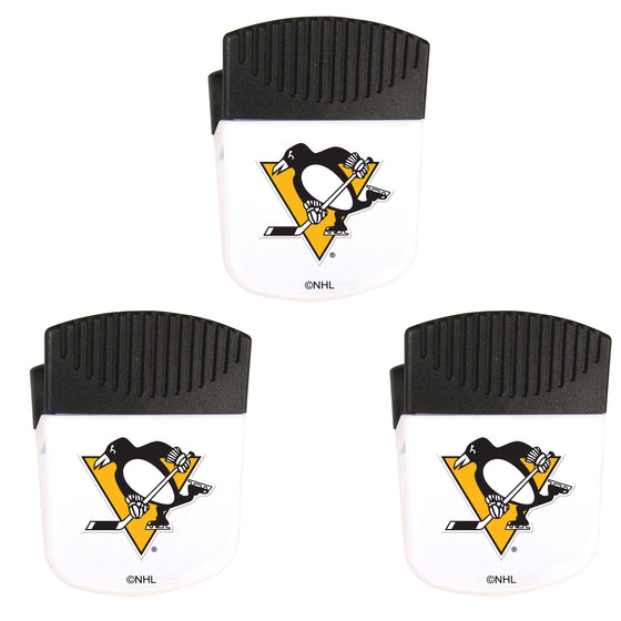 Pittsburgh Penguins Chip Clip Magnets, 3pk