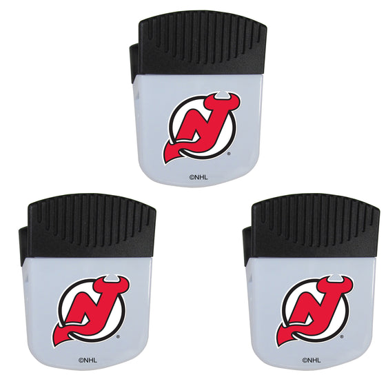 New Jersey Devils Chip Clip Magnets, 3pk