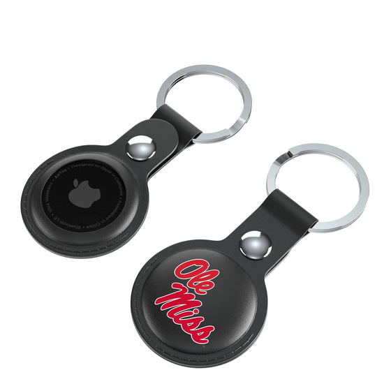 Mississippi Ole Miss Rebels Insignia Black Airtag Holder 2-Pack-3