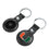 University of Miami Hurricanes Insignia Black Airtag Holder 2-Pack-3