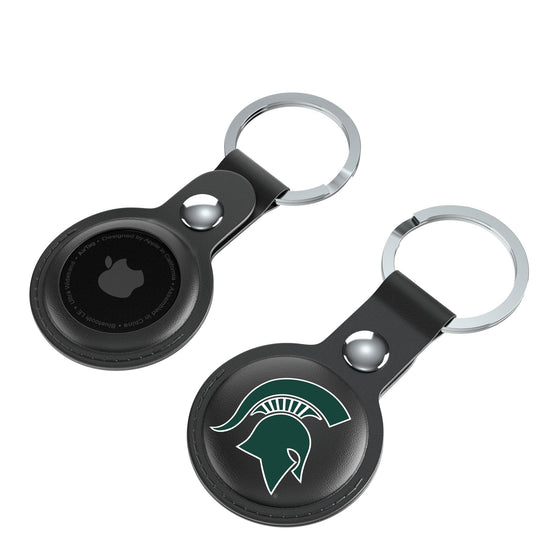 Michigan State Spartans Insignia Black Airtag Holder 2-Pack-3