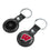 Wisconsin Badgers Insignia Black Airtag Holder 2-Pack-3