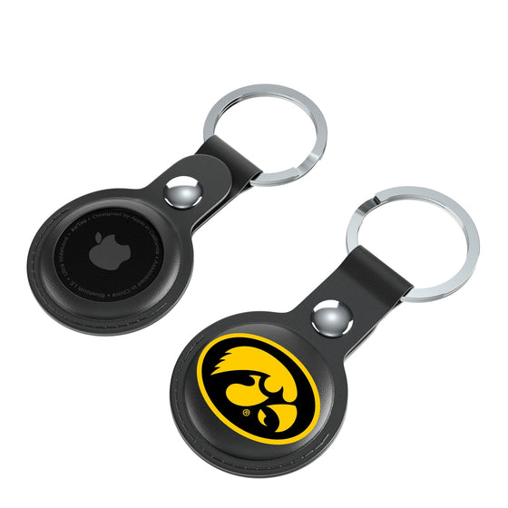 Iowa Hawkeyes Insignia Black Airtag Holder 2-Pack-3