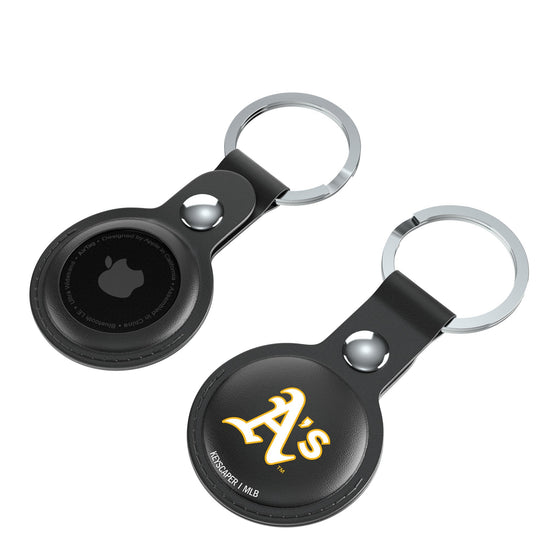 Oakland Athletics Insignia Black Airtag Holder 2-Pack-3