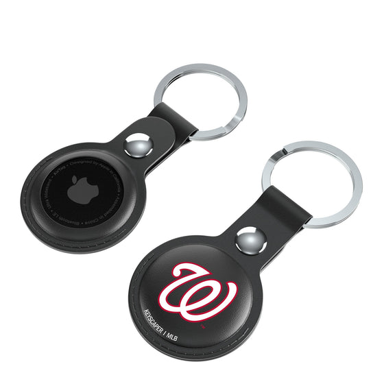 Washington Nationals Insignia Black Airtag Holder 2-Pack-3