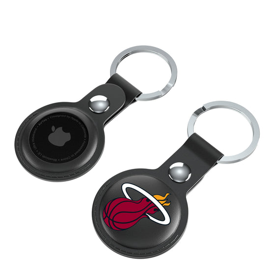 Miami Heat Insignia Black Airtag Holder 2-Pack-3