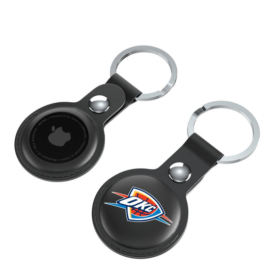 Oklahoma City Thunder Insignia Black Airtag Holder 2-Pack-3