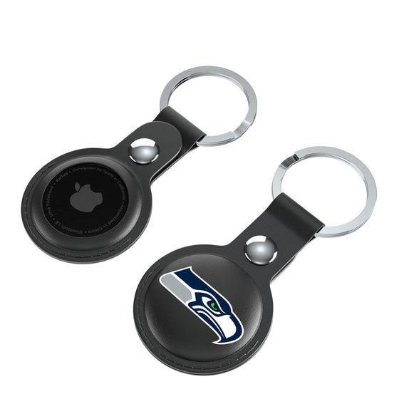 Seattle Seahawks Insignia Black Airtag Holder 2-Pack-3