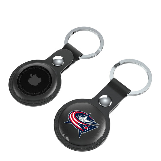 Columbus Blue Jackets Insignia Black Airtag Holder 2-Pack-3