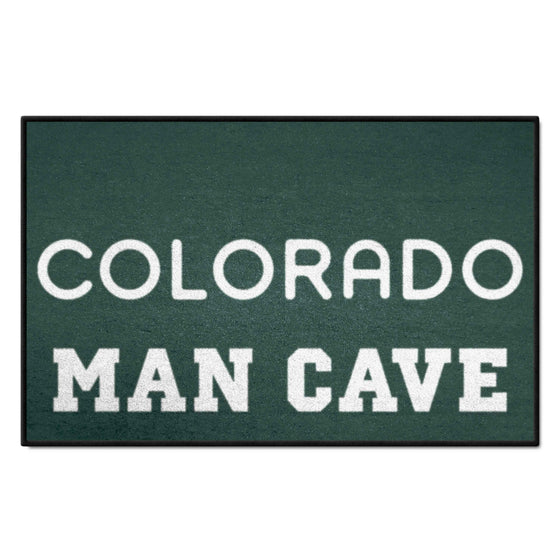 Colorado Rockies Man Cave Starter Mat Accent Rug - 19in. x 30in.