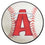 Los Angeles Angels Baseball Rug - 27in. Diameter