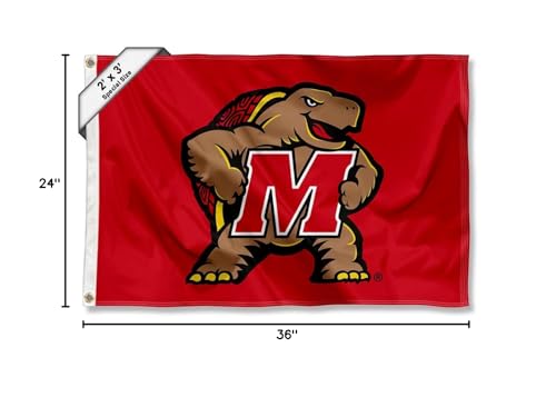 College Flags & Banners Co. Maryland Terrapins Small 2x3 Foot Flag