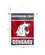 College Flags & Banners Co. Washington State Cougars Window Wall Banner Hanging Flag with Suction Cup