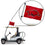 Arkansas Razorbacks Golf Cart Flag Pole and Holder Mounting Bracket