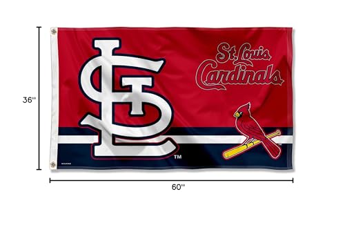 WinCraft St. Louis Cardinals Logo Insignia 3x5 Foot Grommet Banner Flag