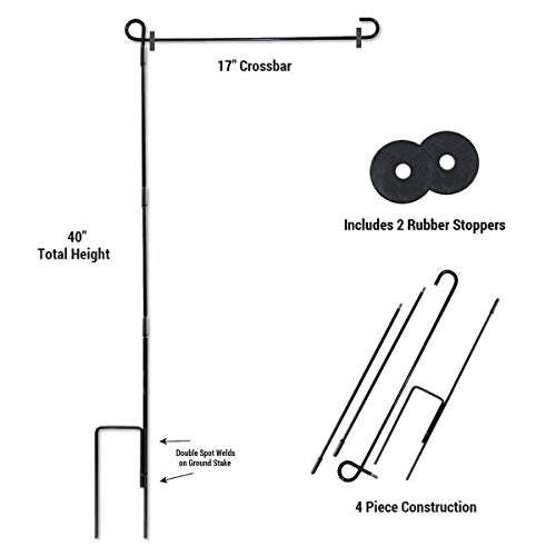 College Flags & Banners Co. This is NC State Wolfpack Country Garden Flag and Flag Stand Pole Holder Set