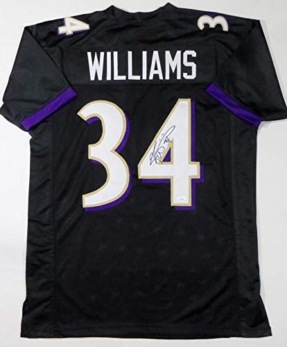 Ricky Williams Autographed Black Pro Style Jersey - JSA W Auth *4