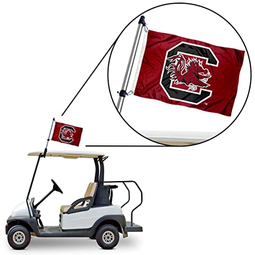 South Carolina Gamecocks Golf Cart Flag Pole and Holder Mounting Bracket