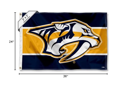 WinCraft Nashville Predators Small 2x3 Foot Banner Flag