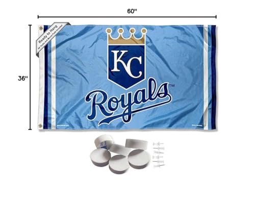 Kansas City Royals Powder Blue Banner and Tapestry Wall Tack Pads