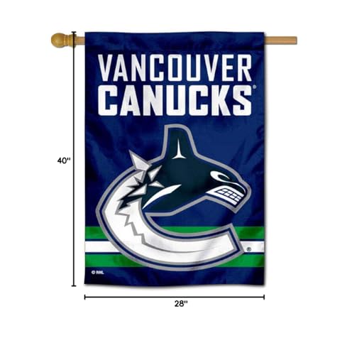 WinCraft Vancouver Canucks Double Sided Banner House Flag