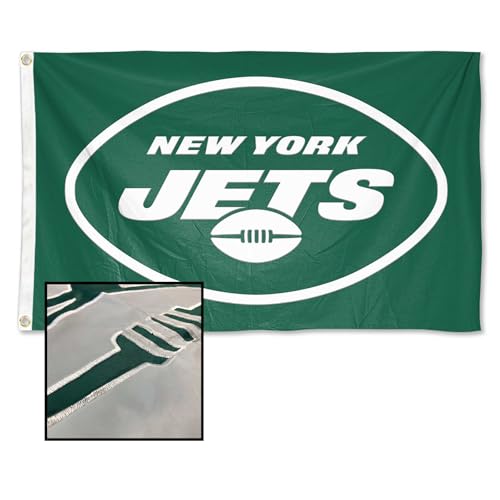 WinCraft New York Jets Embroidered Nylon Flag