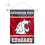 College Flags & Banners Co. Washington State Cougars Window Wall Banner Hanging Flag with Suction Cup