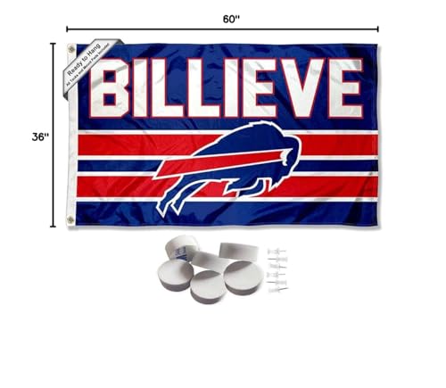 Buffalo Bills Billieve Banner and Tapestry Wall Tack Pads