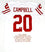 Earl Campbell Autographed White College Style Jersey STAT 4 w/HT - JSA W Auth *