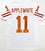 Major Applewhite Autographed White Pro Style Jersey- JSA Authenticated *R1