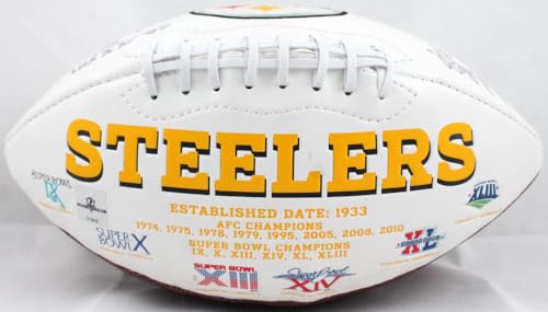 Donnie Shell Autographed Pittsburgh Steelers Logo Football- The Jersey Source Auth INSC