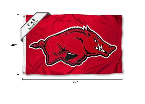 College Flags & Banners Co. Arkansas Razorbacks 4 ft x 6 ft Flag