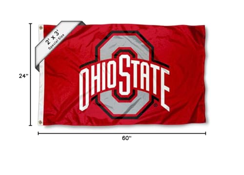 College Flags & Banners Co. Ohio State Buckeyes 2x3 Foot Flag