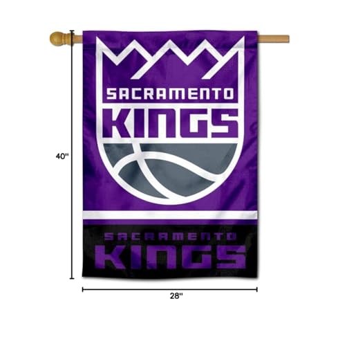 WinCraft Sacramento Kings Double Sided House Banner Flag