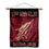 College Flags & Banners Co. Florida State Seminoles Spearhead Double Sided House Flag and Wood Banner Pole Set