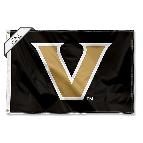 College Flags & Banners Co. Vanderbilt Commodores Small 2x3 Foot Flag