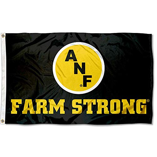 College Flags & Banners Co. Iowa Hawkeyes Farm Strong Flag and USA 3x5 Flag Set