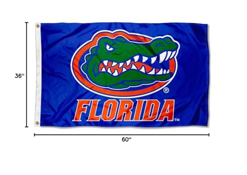 College Flags & Banners Co. Florida Gators Blue Flag and USA 3x5 Flag Set