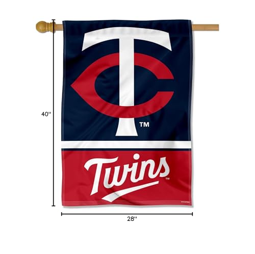 WinCraft Minnesota Twins Double Sided House Banner Flag