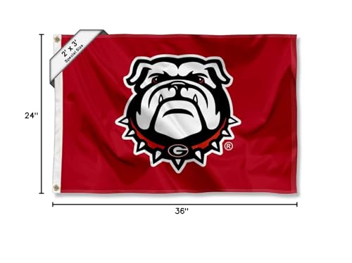 College Flags & Banners Co. Georgia Bulldogs Small 2x3 Foot Flag