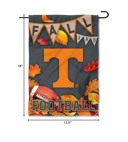 College Flags & Banners Co. Tennessee Volunteers Fall Leaves Football Season Garden Yard Flag