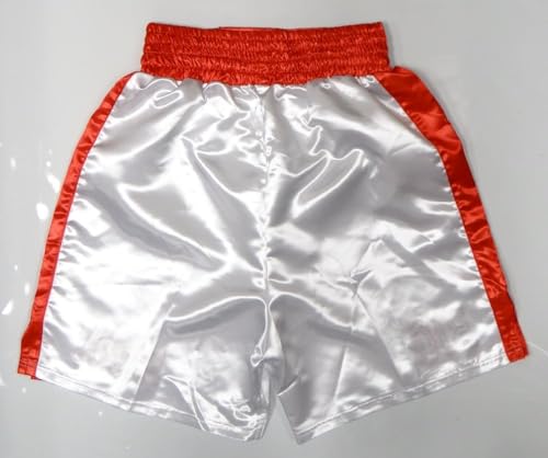 Riddick Bowe Big Daddy Autographed White Boxing Trunks- JSA W Authenticated