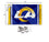 Los Angeles Rams LA Logo Banner and Tapestry Wall Tack Pads