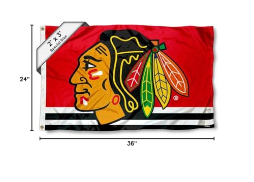 WinCraft Chicago Blackhawks 2x3 Feet Flag