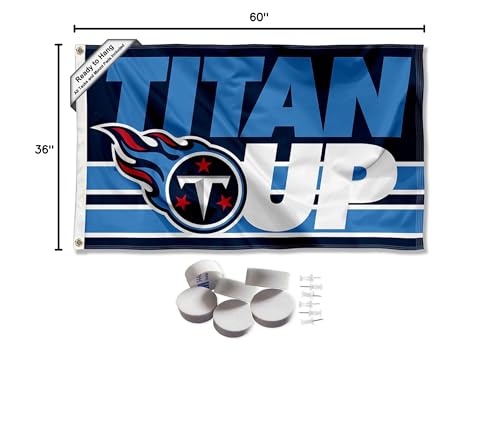 Tennessee Titans Titan Up Banner and Tapestry Wall Tack Pads