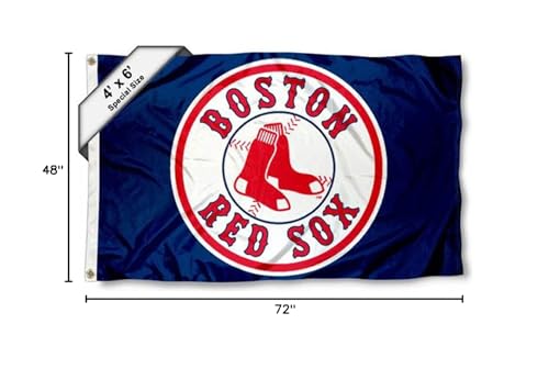 WinCraft Boston Red Sox 4x6 Feet Flag Large Banner