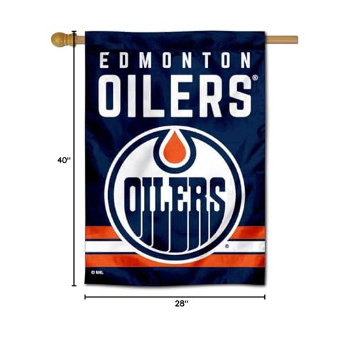 WinCraft Edmonton Oilers Double Sided Banner House Flag