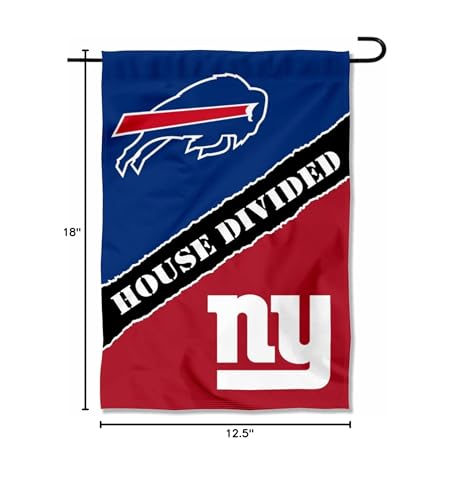 WinCraft House Divided Bills and Giants Double Sided Garden Flag