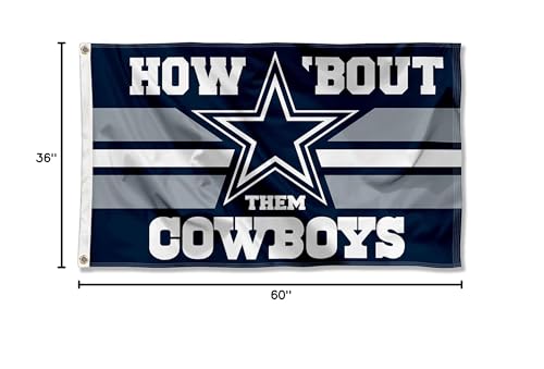 WinCraft Dallas Cowboys How Bout Them Cowboys Flag Outdoor Indoor 3x5 Foot Banner